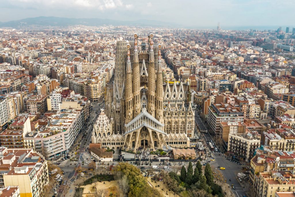 Vista della Sagrada Familia