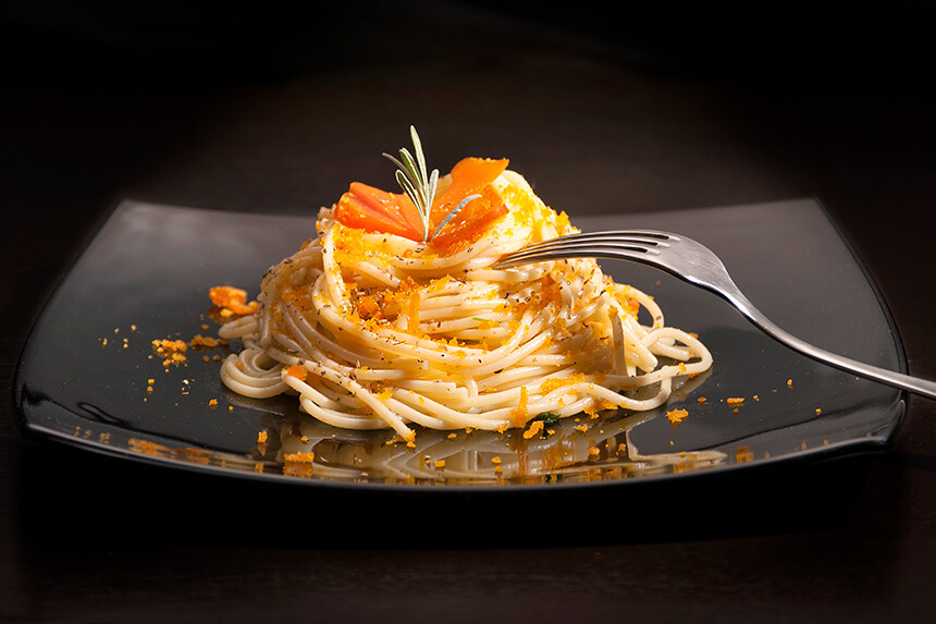 Spaghetti con bottarga